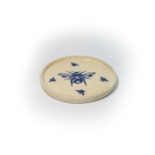 Blue Bumblebee Trinket Dish