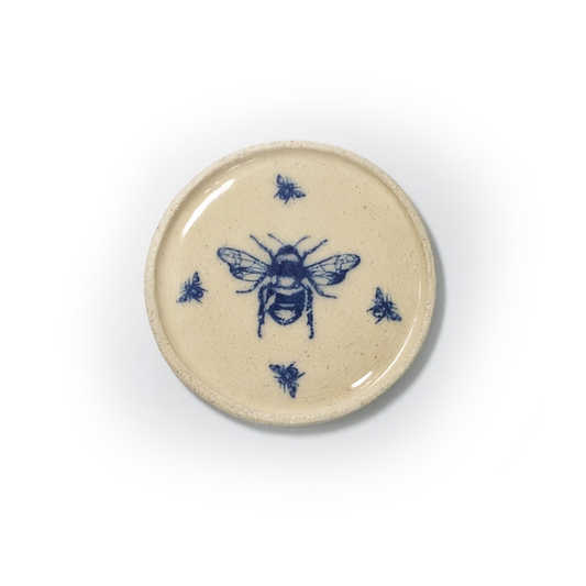 Blue Bumblebee Trinket Dish